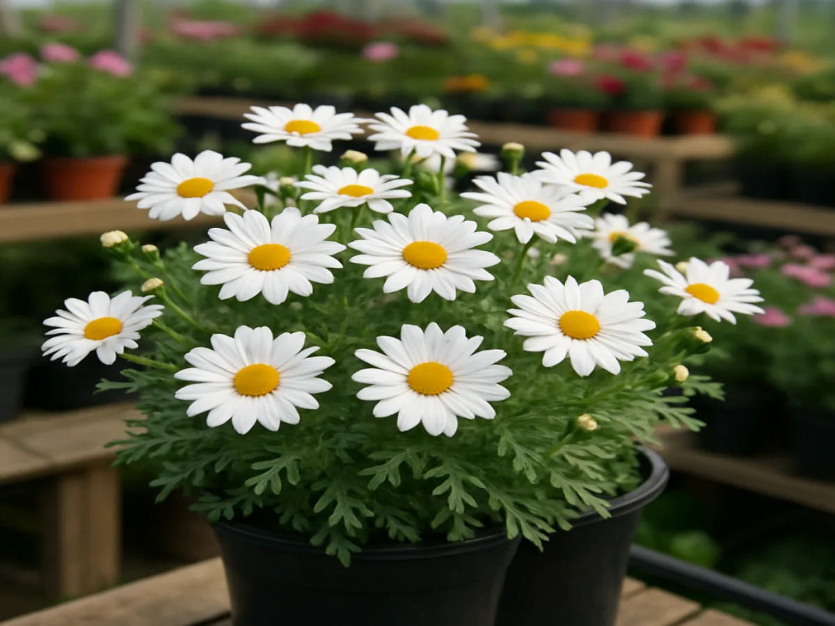 Argyranthemum frutescens 'Margriet White'