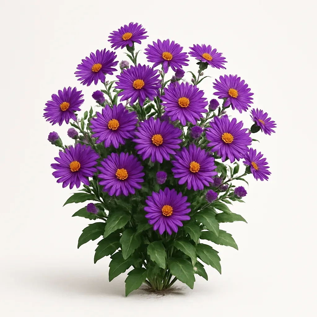 Aster dumosus 'Dark Purple Launch'