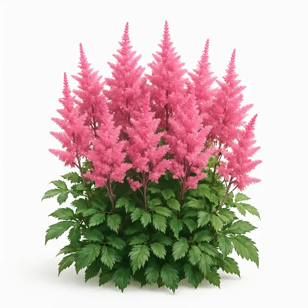 Astilbe in pink varieties