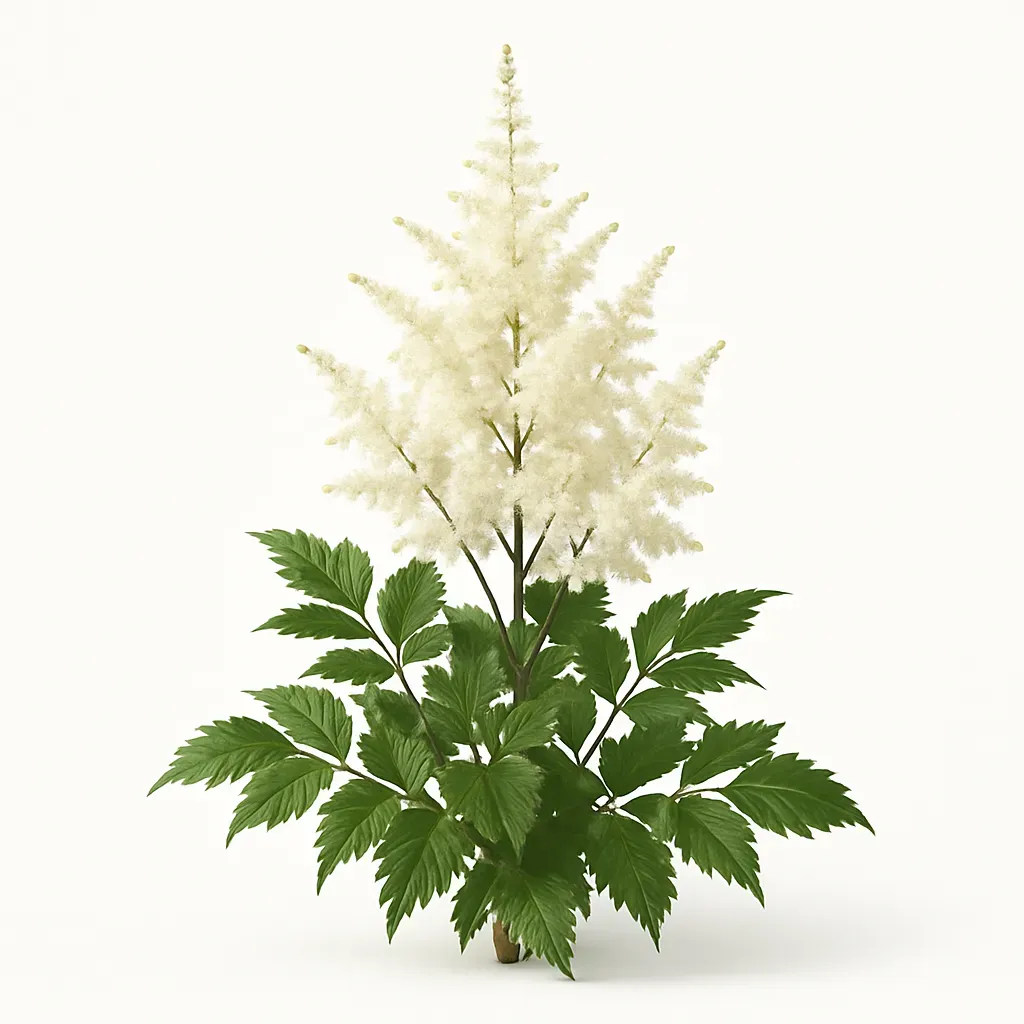 Astilbe in white varieties