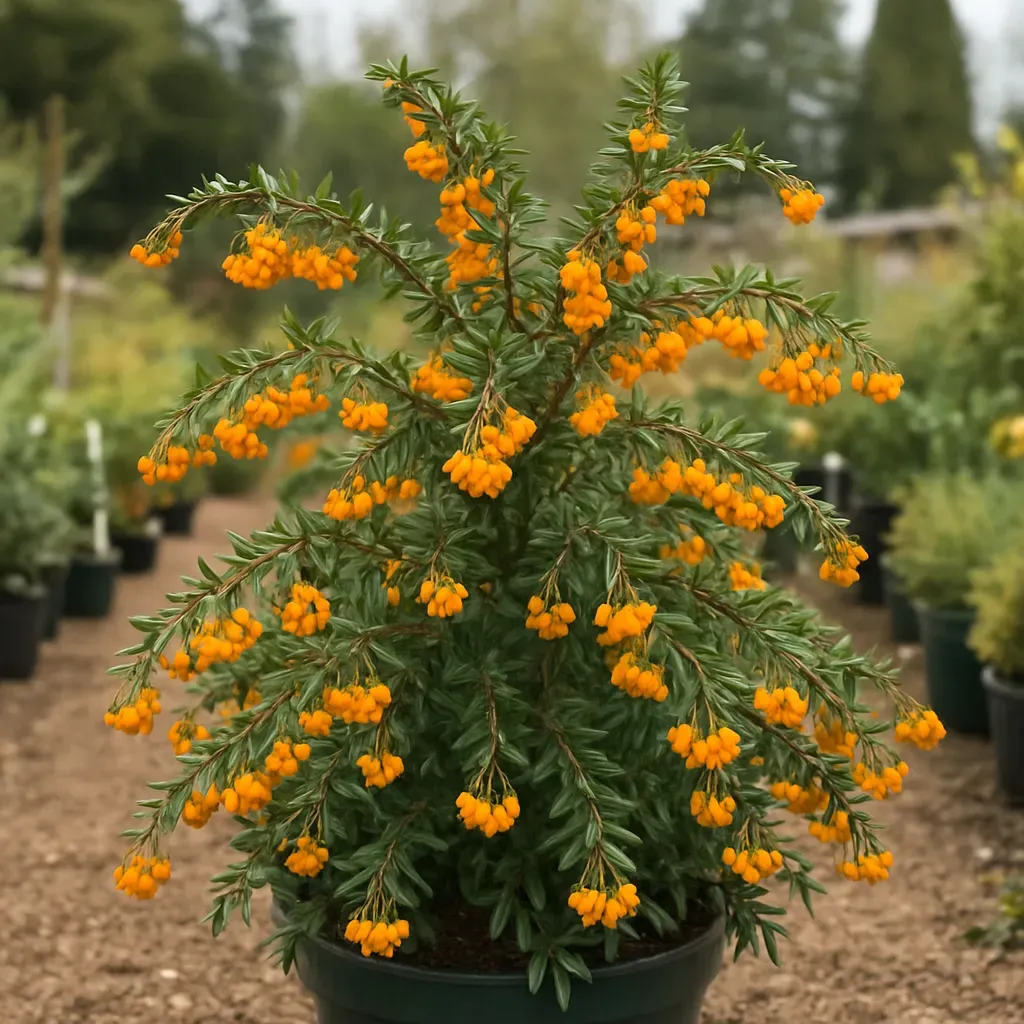Berberis linearifolia 'Orange King'