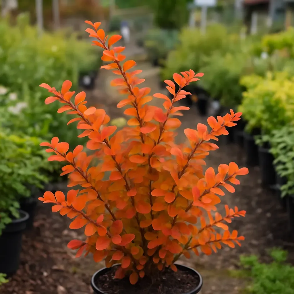 Berberis thunbergii 'Orange Ice'