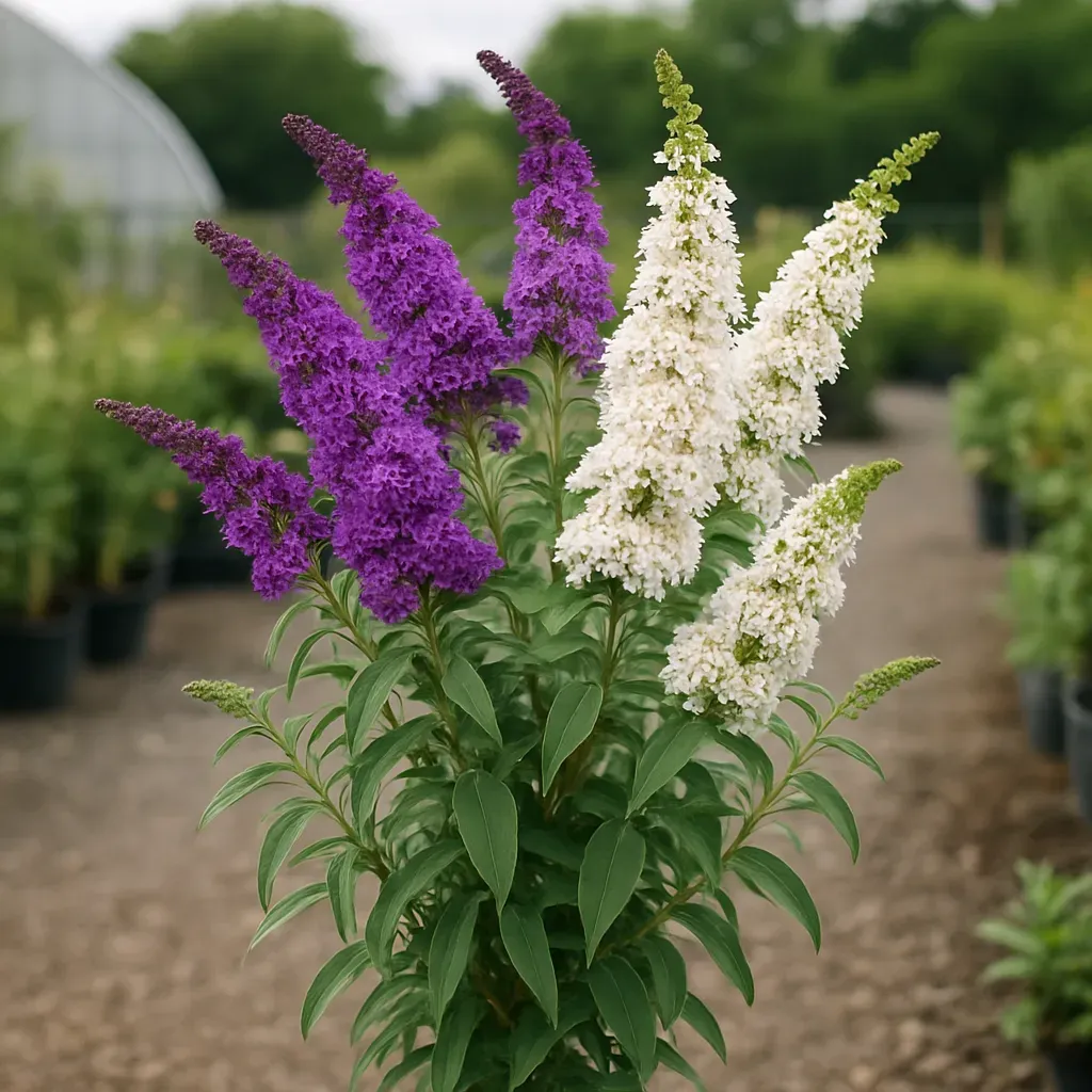 Buddleja davidii 'Duo Violet-White'