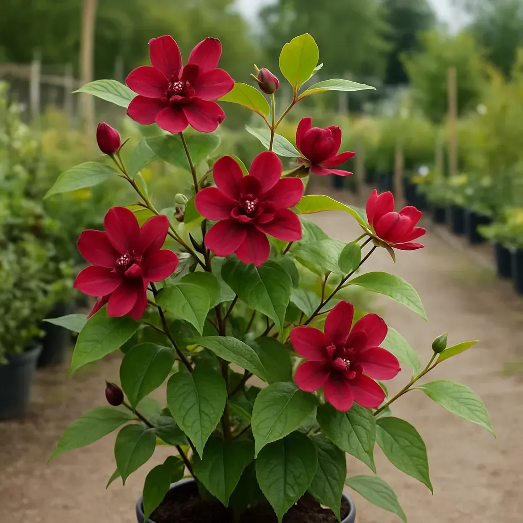 Calycanthus × raulstonii 'Hartlage Wine'