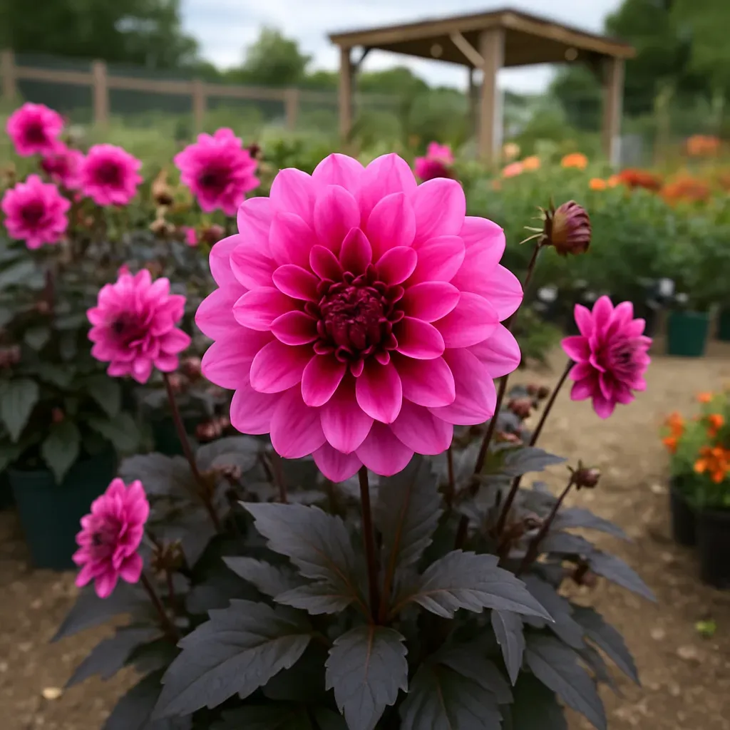Dahlia Grande Chocolat Rose