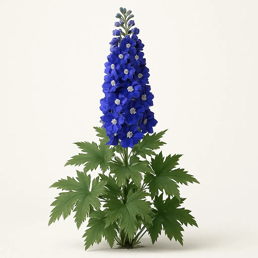 Delphinium  'Magic Fountain Dark Blue White'