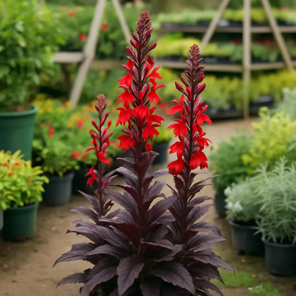Lobelia cardinalis 'Queen Victoria'