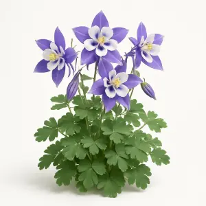 Aquilegia caerulea 'Spring Magic in var.'