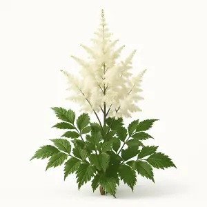 Astilbe in white varieties