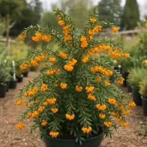 Berberis linearifolia 'Orange King'