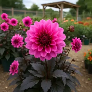Dahlia Grande Chocolat Rose