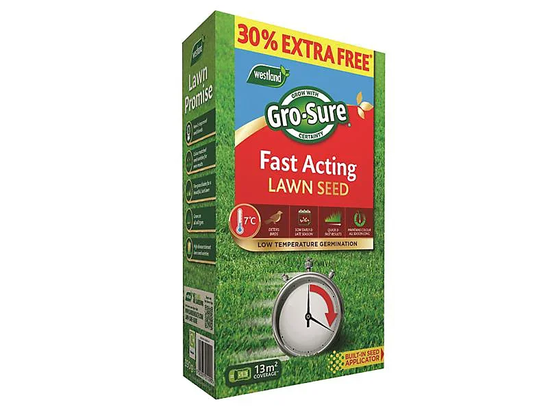 Gro-Sure Fast Acting Lawn Seed 13m?