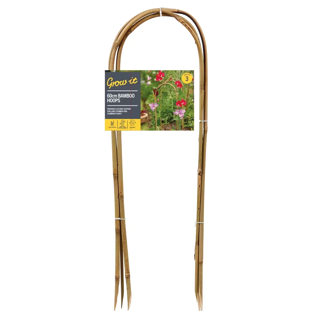 GM Grow It Bamboo Hoops 60cm 24" 3pk