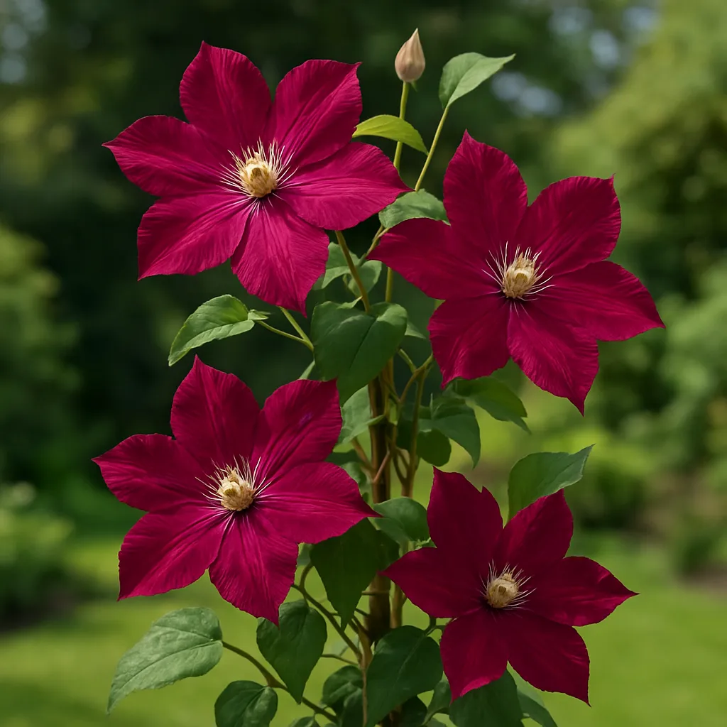 Clematis  'Rouge Cardinal'