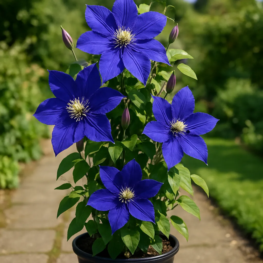 Clematis  'The President'