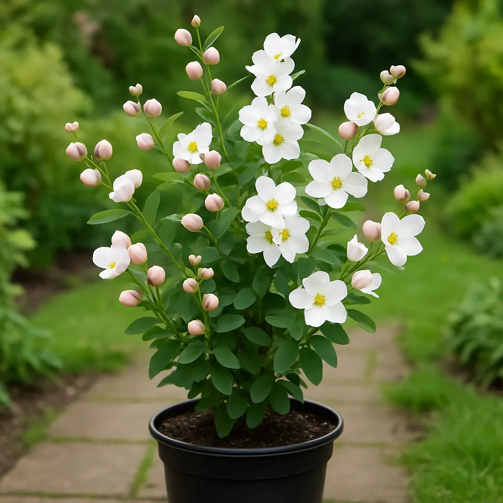 Exochorda 'Blushing Pearl'