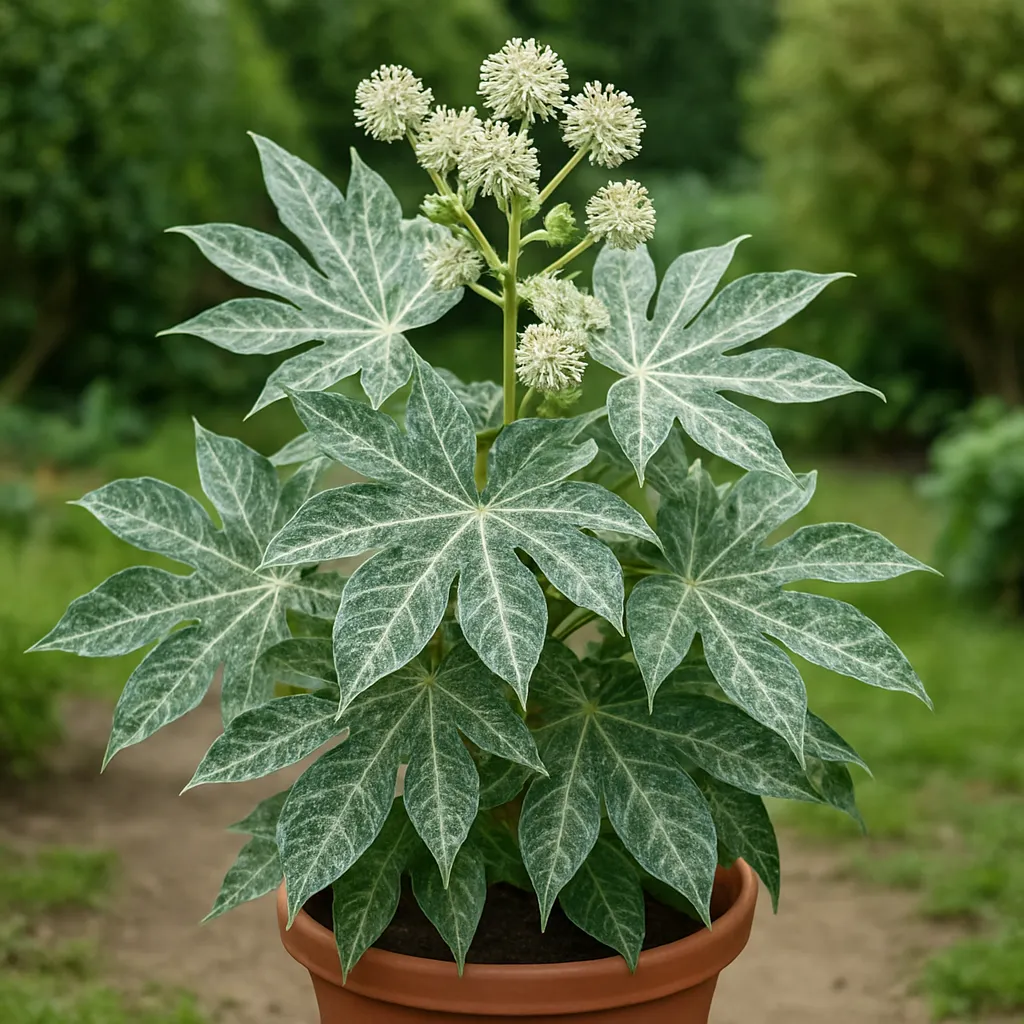 Fatsia japonica 'Spider's Web'