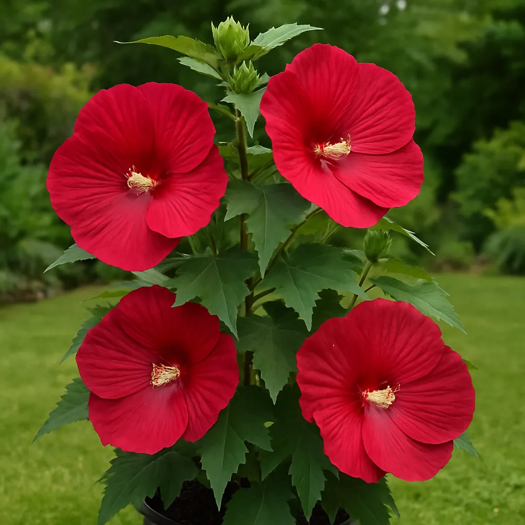 Hibiscus Extreme Oak Red
