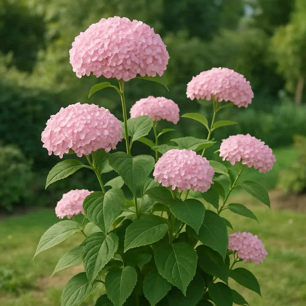 Hydrangea arborescens 'Pink Annabelle''