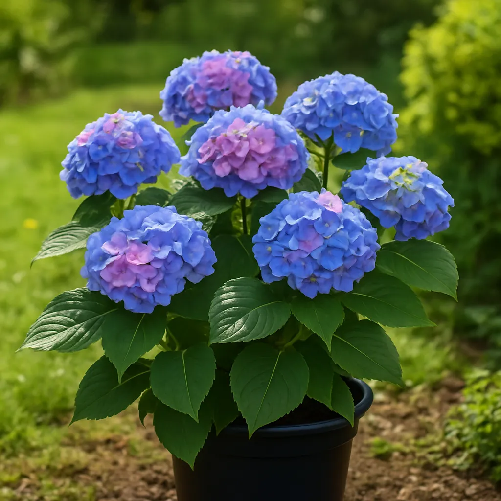 Hydrangea macrophylla 'Forever & Ever Hortbux in colors''