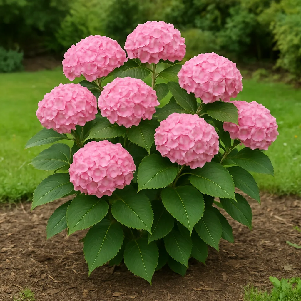 Hydrangea macrophylla 'Forever & Ever Hortbux Pink''