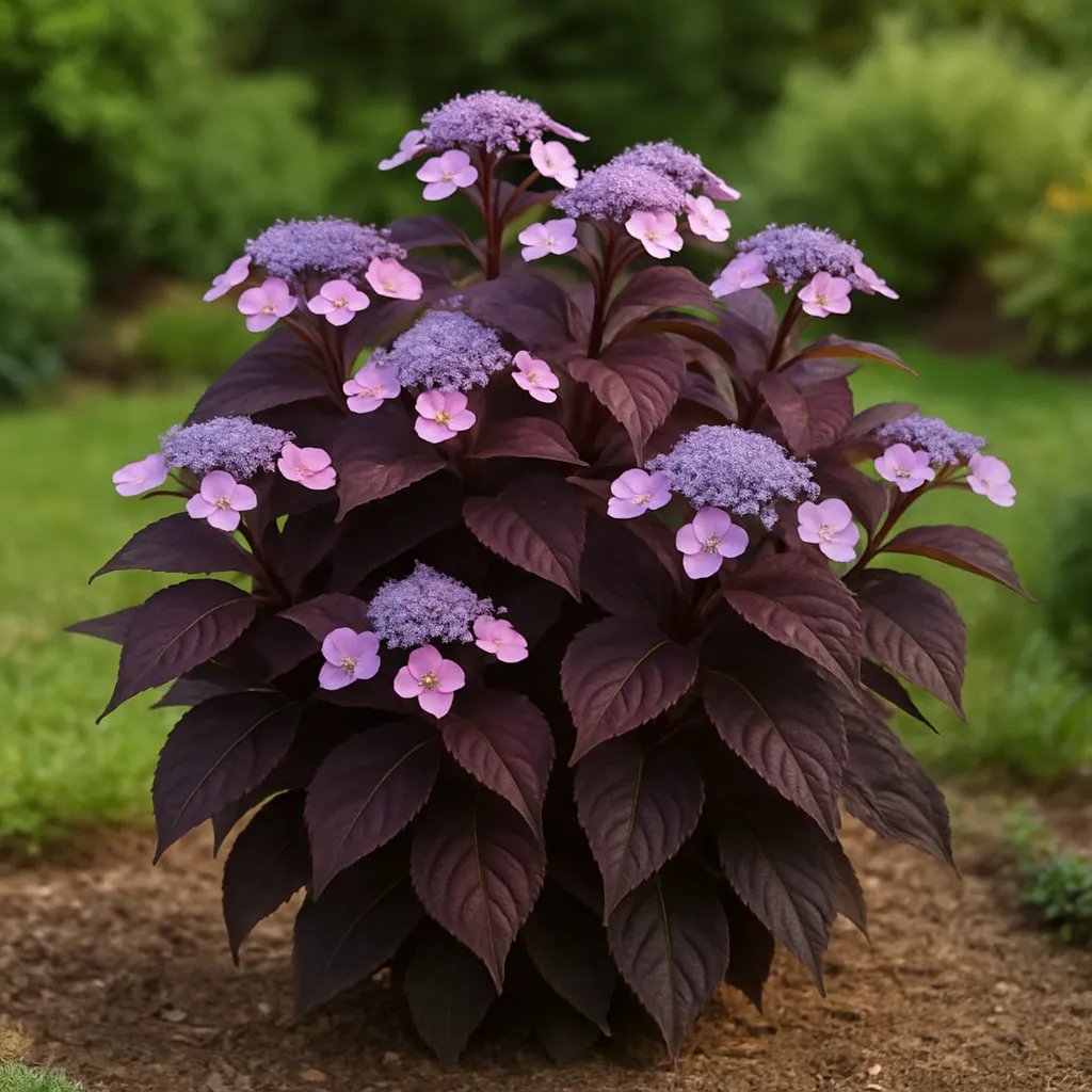 Hydrangea serrata 'Daredevil'