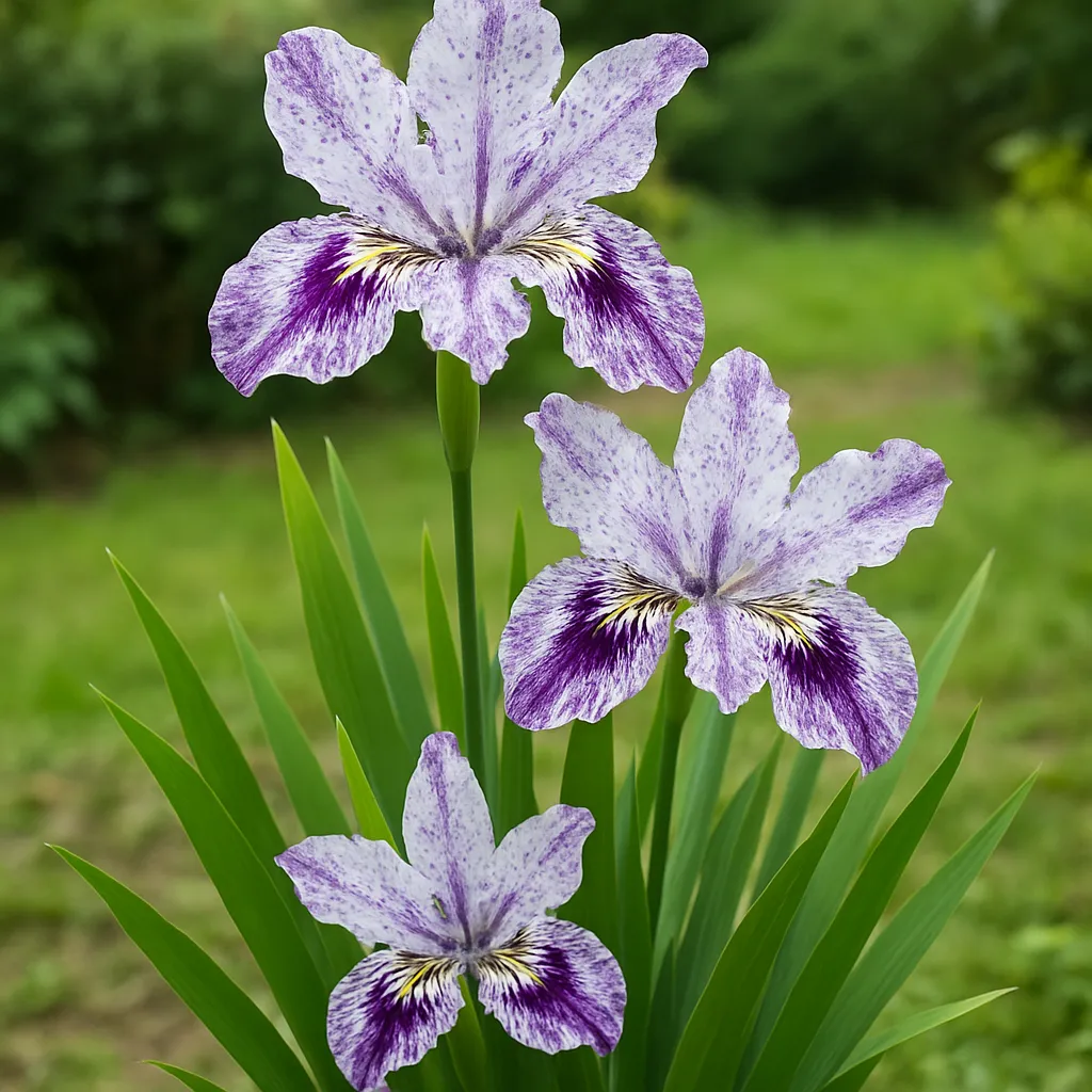 Iris tectorum 'Cruella'