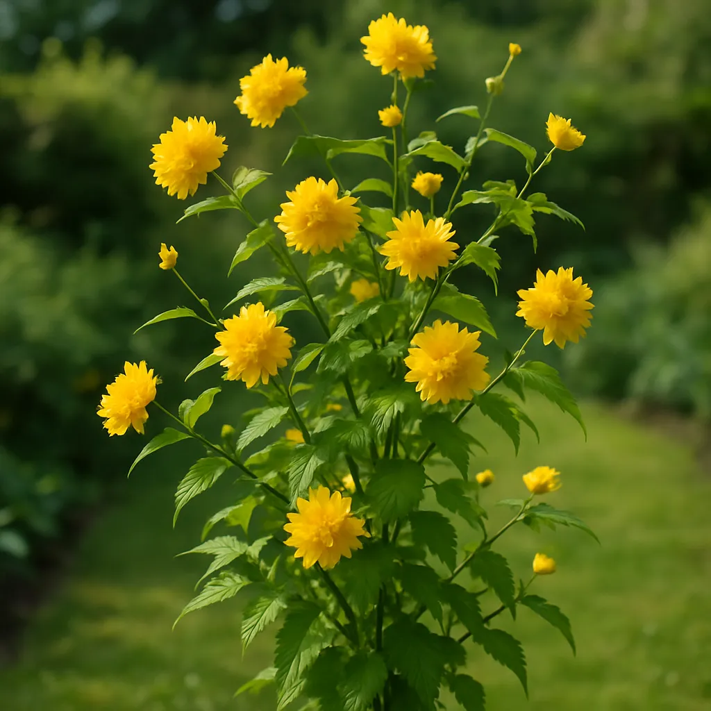 Kerria japonica 'Pleniflora'