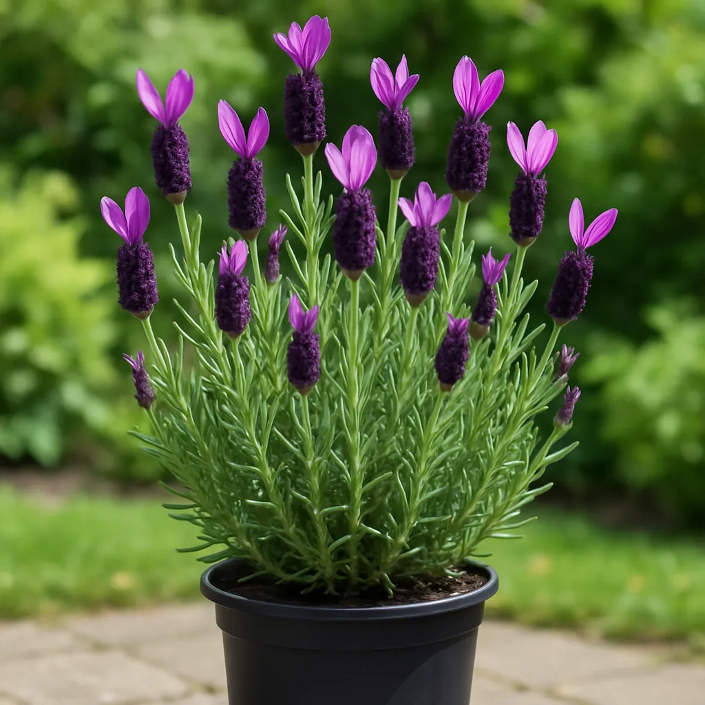 Lavandula stoechas 'Anouk Dark Purple'