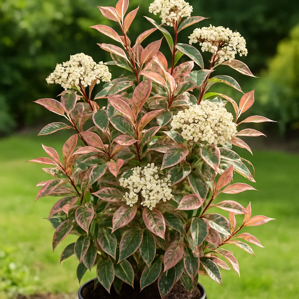 Photinia fraseri 'Pink Marble'
