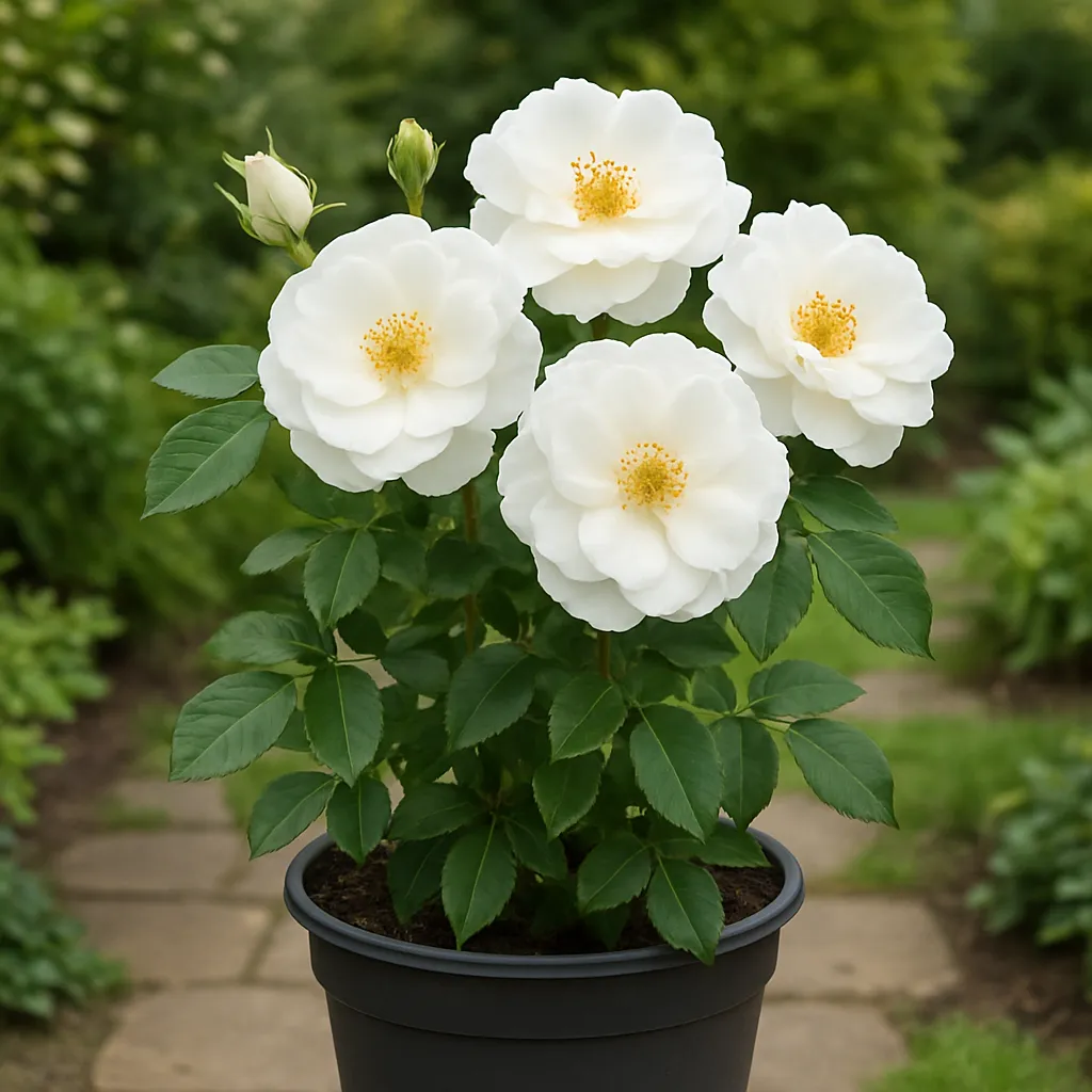Rose  'Bee's Paradise Rose White'