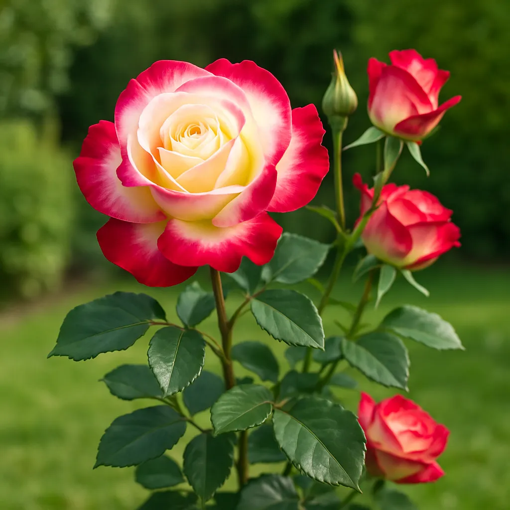 Rose  'Double Delight'