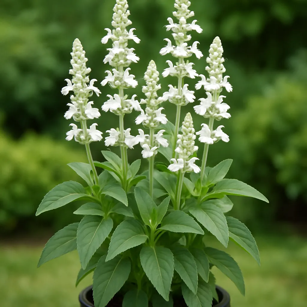 Salvia farinacea 'Sallyfun Snow White'