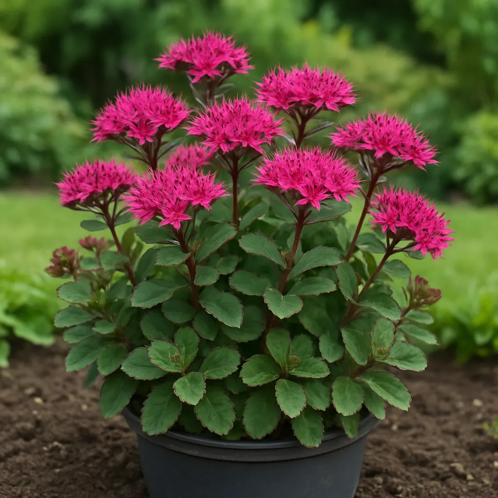Sedum spurium 'Spot On Deep Rose'