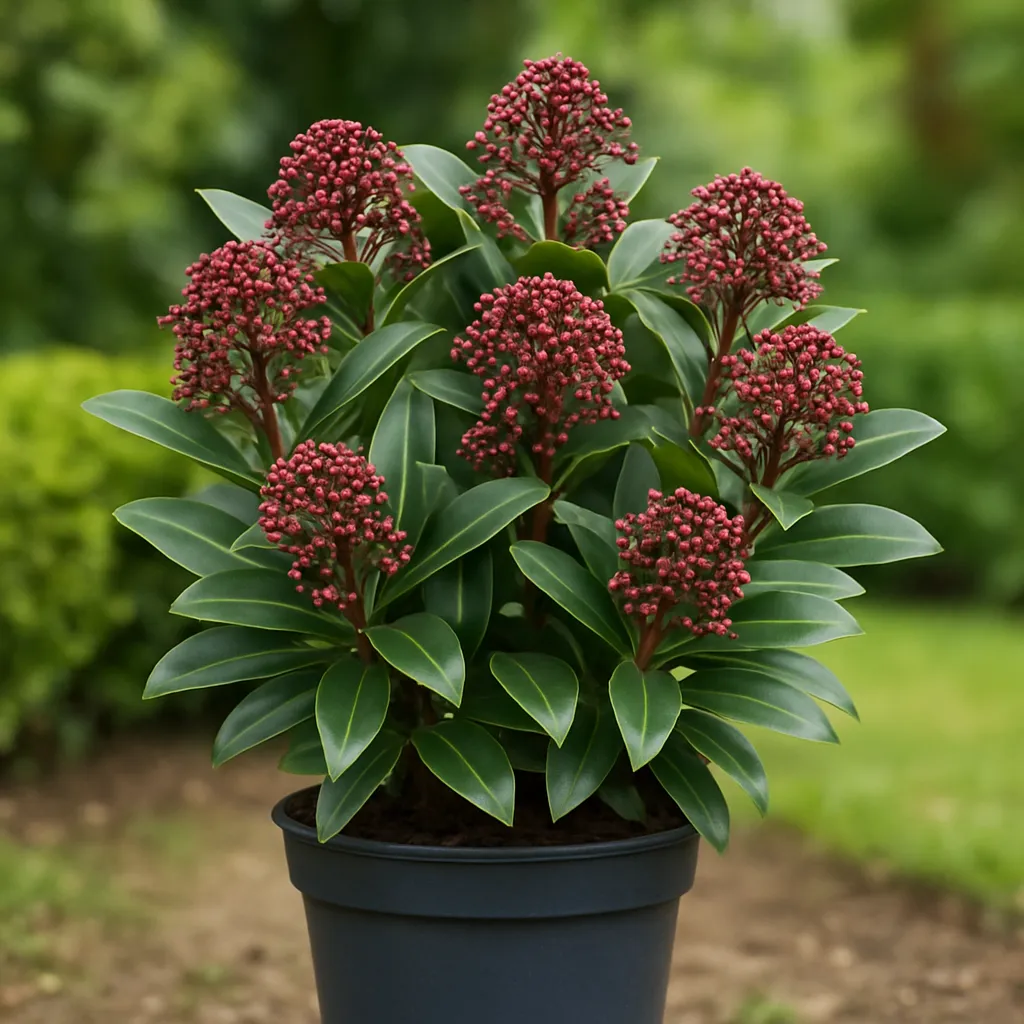 Skimmia japonica 'Rubella'